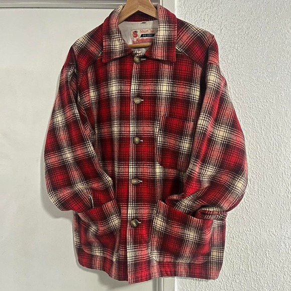 Other - Vintage‎ Big Star Red Plaid Shirt Jacket - Men's Medium
